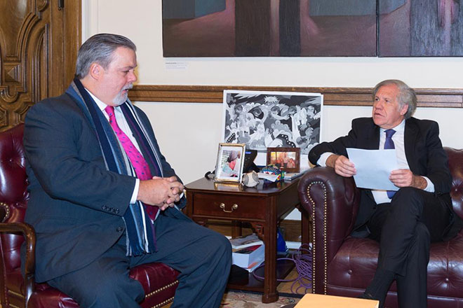 REDLAD  y secretario de la OEA se reúnen ante próximo evento en Panamá