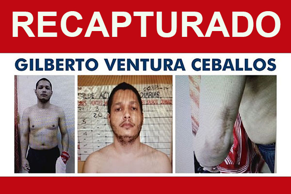 Termina cacería, recapturan a Ventura Ceballos