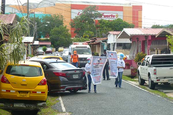 ANEP realiza barrido comunitario contra el COVID-19 en Panamá Oeste