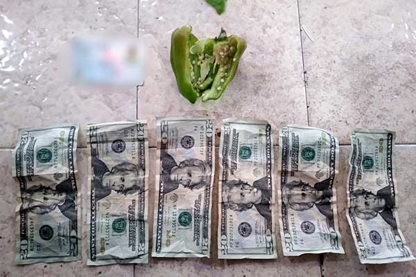 Detectan mujer intentando pasar dinero en un ají