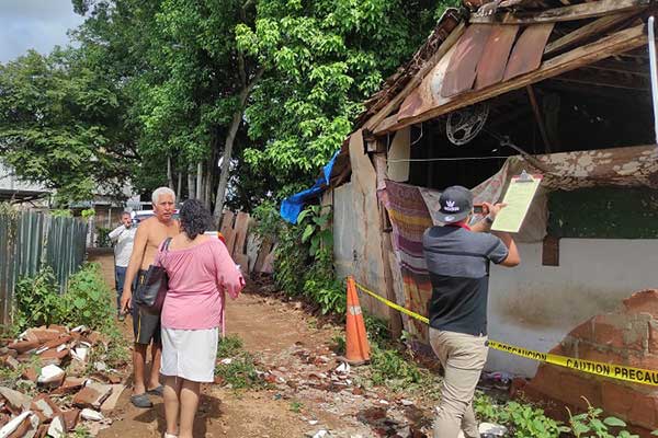 Levantan expediente a familia afectada por desplome de pared en Chitré