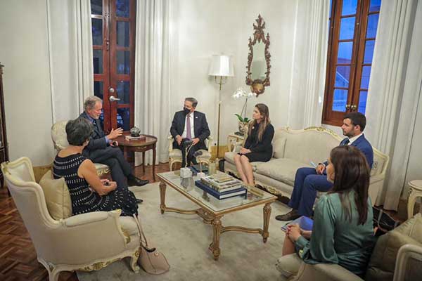Cortizo se reúne con directores del Programa Mundial de Alimentos