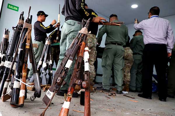 Destruyen 389 armas de fuego de diversos calibres, tras operativos a nivel nacional