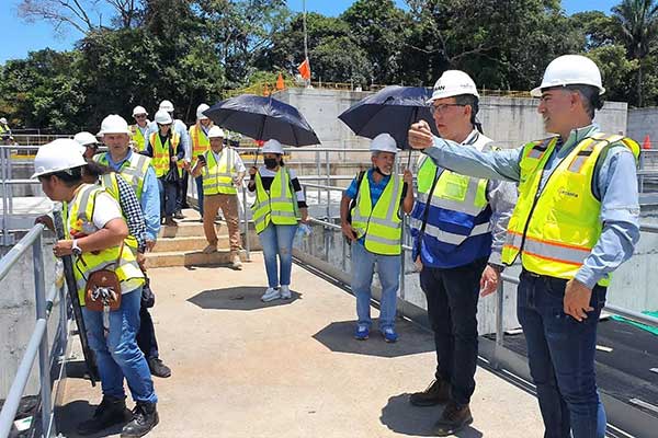 Inspeccionan avances en construcción de la potabilizadora de Arraiján