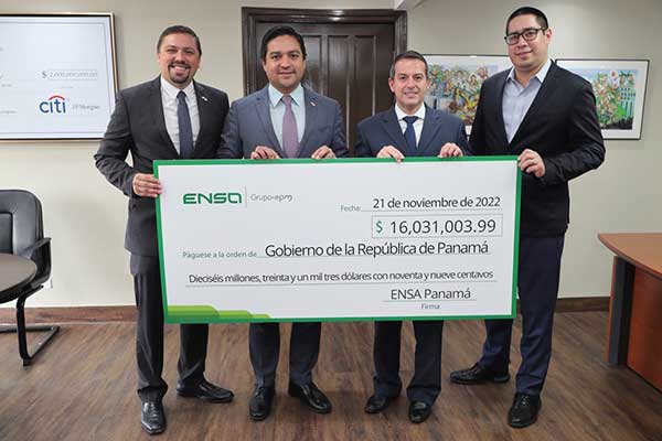 B/.16.03 millones en dividendos al Estado entrega ENSA