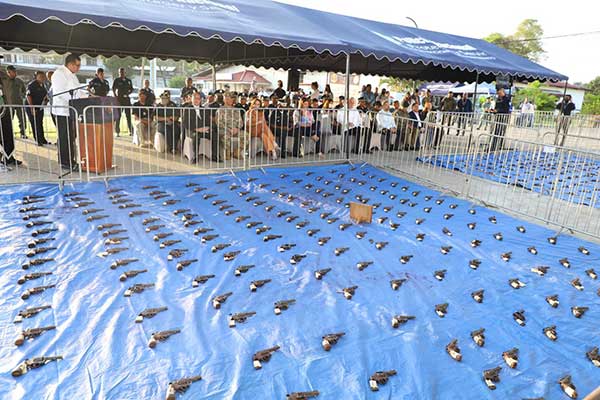 Más de 26 mil armas han sido destruidas en la lucha contra la criminalidad