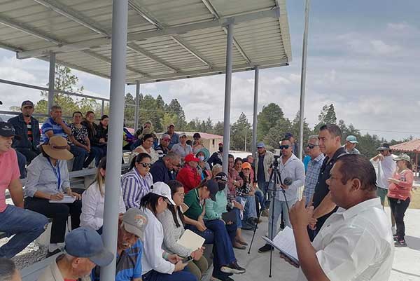 Miviot realiza reunión de seguimiento con beneficiarios del proyecto Paso Ancho