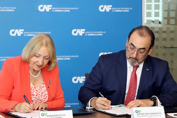 CAF apoyará al Parlatino para fortalecer digitalización e integración de congresos de América Latina y el Caribe