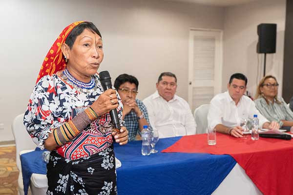 Gaby Carrizo busca la unidad del PRD en Guna Yala de cara al torneo electoral de 2024