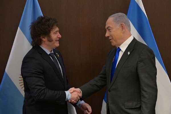 Netanyahu y presidente Milei hablan de diplomacia, mercado libre y seguridad