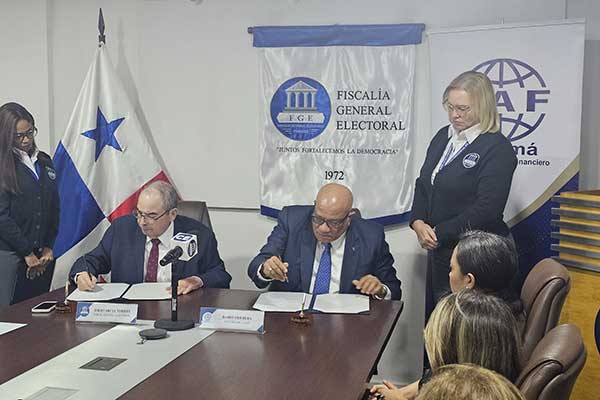 UAF y FGE firman Convenio de Cooperación para Combatir Delitos Financieros y Electorales
