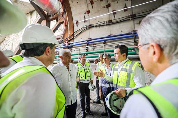 Mulino inspecciona avance del túnel bajo el Canal, anunció mano dura contra el narcotráfico y destaca logros económicos del país
