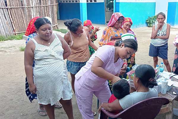 Culmina Semana de Vacunación de las Américas en la comunidad de Cartí Sugdup