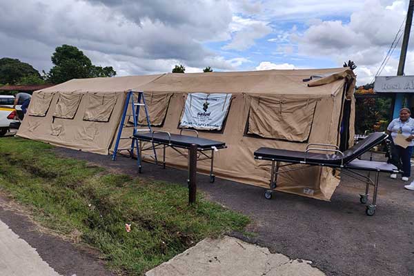 Inician reparación de sistema eléctrico del Centro de Salud de Las Minas y continúan atención de los pacientes
