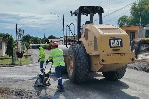Proyecto de rehabilitación de 106 calles en Aguadulce alcanza 22.25 % de avance físico