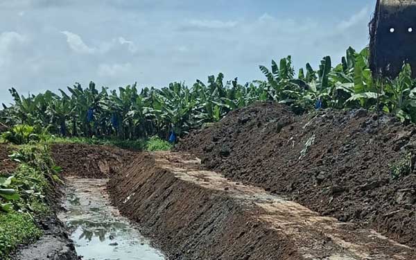 Culmina primera etapa de limpieza de canal en Finca 65 bajo el programa Horas Máquinas