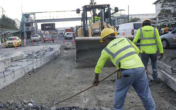 Avanzan en un 90% los trabajos de rehabilitación de la rotonda de 4 Altos en Colón