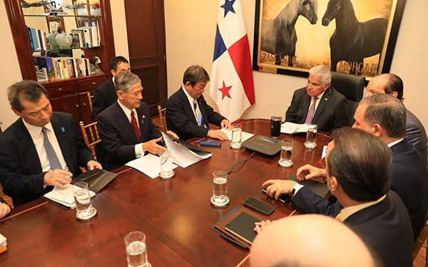 Extensión de Línea 3 del Metro, Cerro Patacón y Tratado de Neutralidad, temas abordados por Mulino y canciller japonés Motegi