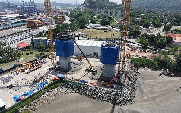 Cuarto Puente alcanza 53 metros de altura en su torre principal Este y avanza hacia una nueva fase de construcción
