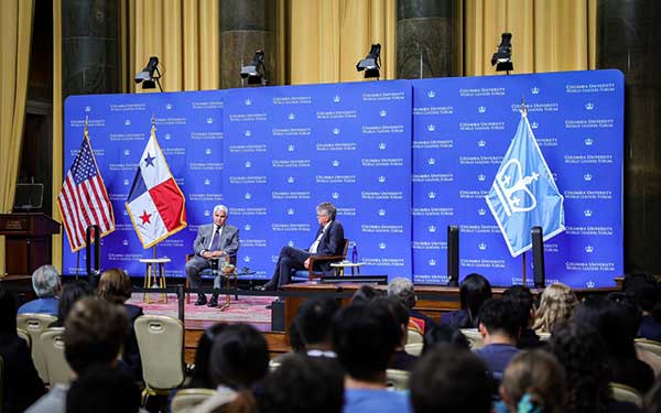 Foro de Columbia University destaca liderazgo de Mulino y potencial económico y logístico de Panamá