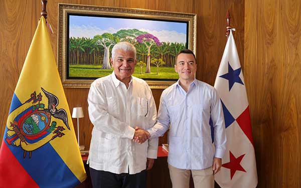Mulino y Noboa acuerdan impulsar y extender proyecto de interconexión eléctrica entre Panamá y Colombia hasta Ecuador