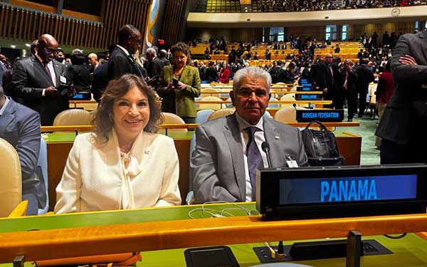 Presidente Mulino y la Primera Dama participan de inauguración de la Asamblea de la ONU