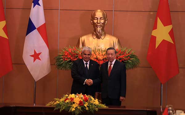 Encuentro presidencial Mulino-To Lam: Panamá se presenta como la puerta en América para industria y exportaciones de Vietnam