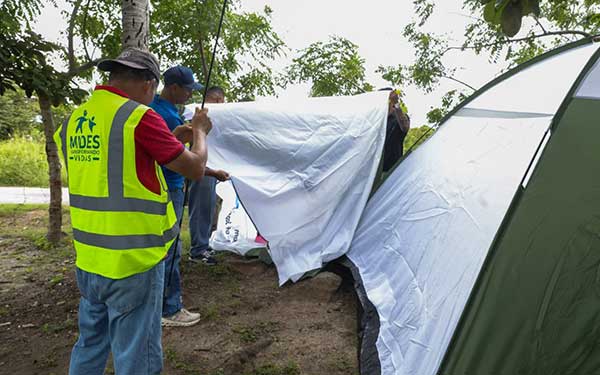 MIDES inicia entrega de carpas familiares y mantiene atención a damnificados en cuatro provincias y comarca Ngäbe