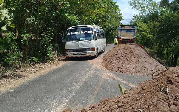 MOP atiende puntos críticos en la vía hacia Las Palmas de Veraguas