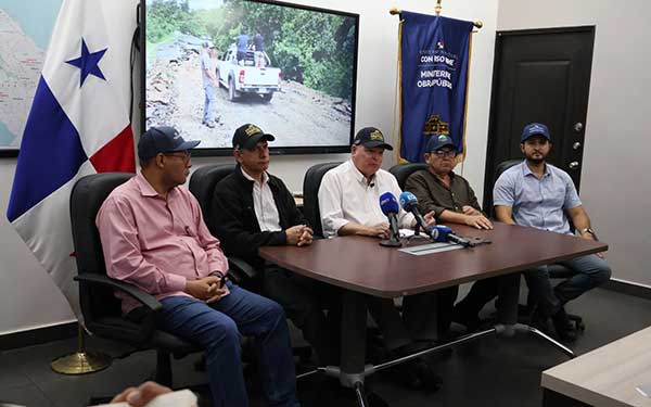 MOP presenta balance de obras en Herrera, Veraguas, Los Santos y Coclé tras el sismo