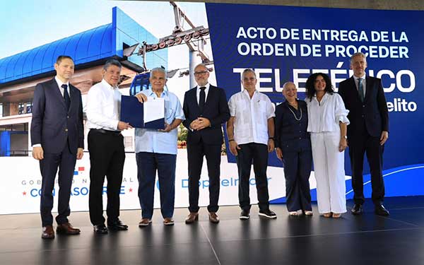 Mulino cumple con la capital y San Miguelito, al entregar orden de proceder para el proyecto de teleférico