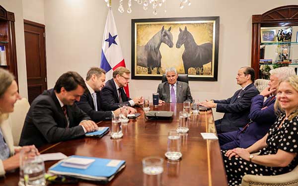 Mulino y ministro de Relaciones Exteriores de Alemania estrechan lazos de cooperación en temas de seguridad, combate al crimen organizado y comercio